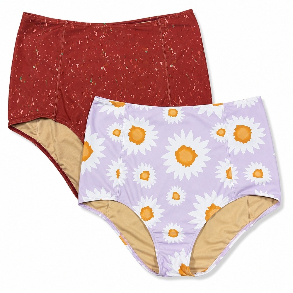 Kortni Jeane High Waisted Tankini Swim Bottoms Lot of 2 Size XL Set of 2